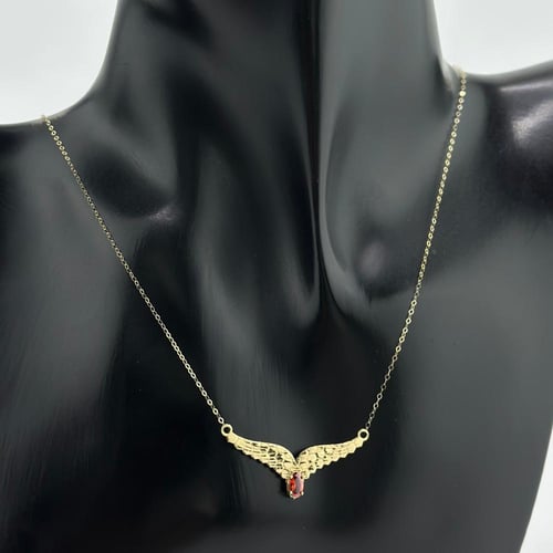 عقد ذهب جناح الصقر ( 1.0 جرام - عيار 18 - NE1383 )