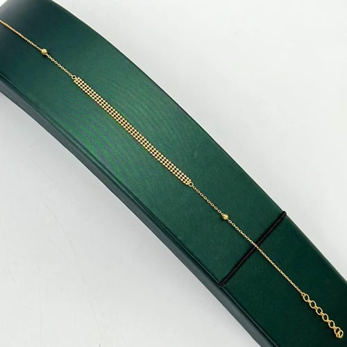 عقد مع اسوارة بتصميم مميز ( 4.1 جرام - عيار 21 - N...