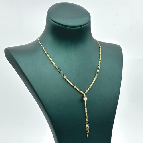 عقد ذهب عيار 18 متميز بتصميم إيطالي ( 2.3 جرام- NE...