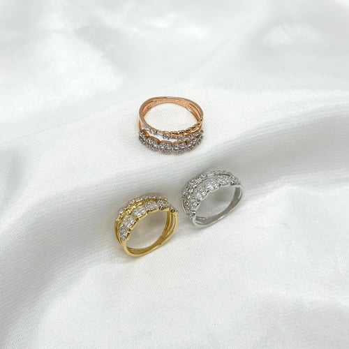 خاتم الأناقة اللامتناهية بقصات الباقييت ( 2.7 جرام...