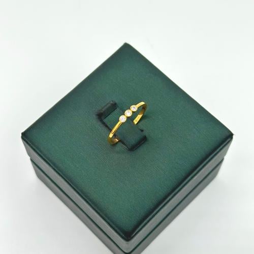 خاتم ذهب ناعم ( 1.2 جرام - عيار 21 - RI0819 )