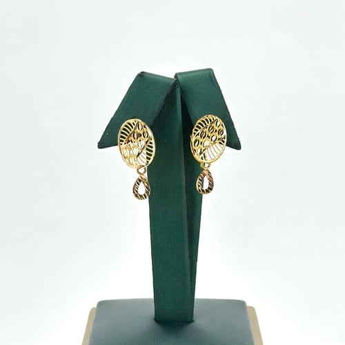 طقم ذهب على شكل بيضاوي ( 12.9 جرام - عيار 21 - SE0...