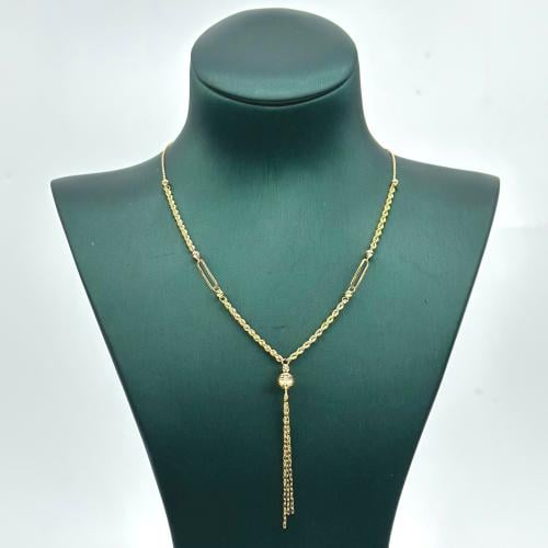 عقد ذهب عيار 18 متميز بتصميم إيطالي ( 2.3 جرام- NE...