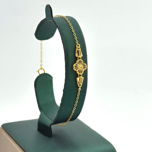 طقم ذهب على شكل وردة ( 10.0 جرام - عيار 21 - SE007...