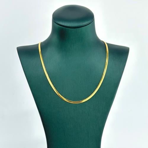 عقد فلات إيطالي ( 10.5 جرام - عيار 21 - NE1148 )