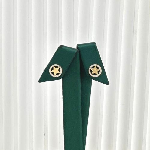 حلق اطفال طبي بشكل النجمة ( 0.8 جرام - عيار 18 - K...