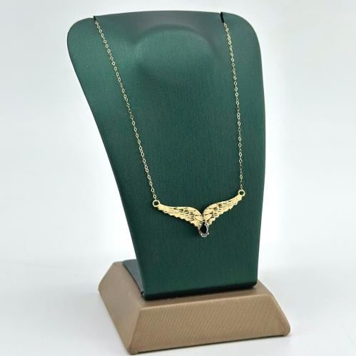 عقد ذهب جناح الصقر ( 1.0 جرام - عيار 18 - NE1383 )