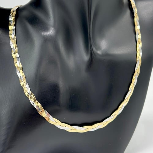 عقد بتصميم مجدول مكس ( 13.1 جرام - عيار 18 - NE100...