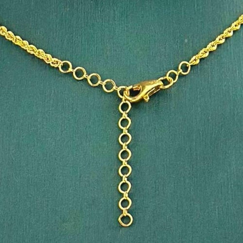 عقد ذهب مع كور لليزر بسلسال مبروم ( 5.1 جرام- عيار...