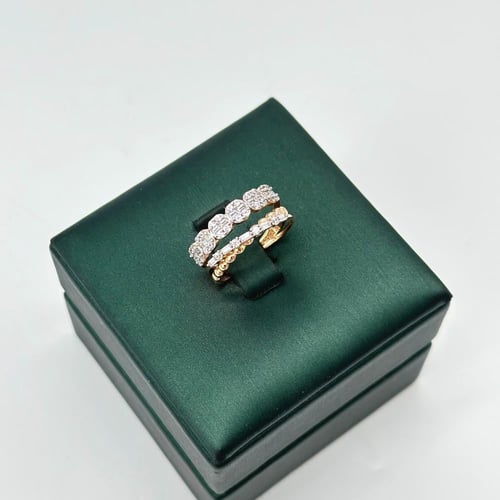 خاتم الأناقة اللامتناهية بقصات الباقييت ( 2.7 جرام...