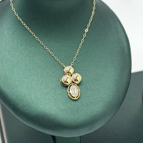 نصف طقم ناعم تصميم الماس ( 4.4 جرام - عيار 18 - HS...