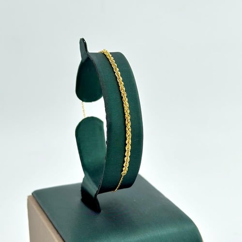 طقم ذهب دورين بسلسال مبروم مع كرات الليزر ( 5.2 جر...