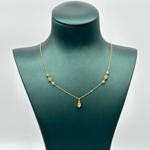 عقد ناعم بتصميم مميز ( 1.4 جرام - عيار 21 - NE0612...