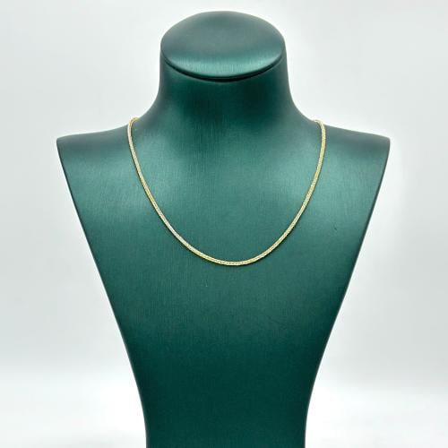 عقد مكس الذهب اصفر - ابيض ( 1.6 جرام - عيار 18 - N...