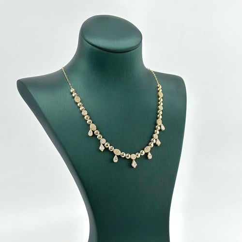 طقم ذهب تصميم الماسّ كلاسيك ( 12.8 جرام - عيار 18...