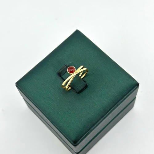 خاتم ذهب ناعم بتصميم إيطالي ( 1.1 جرام - عيار 18 -...