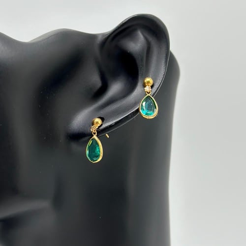 حلق على شكل دمعة ( 1.6 جرام - عيار 21 - EA0166 )