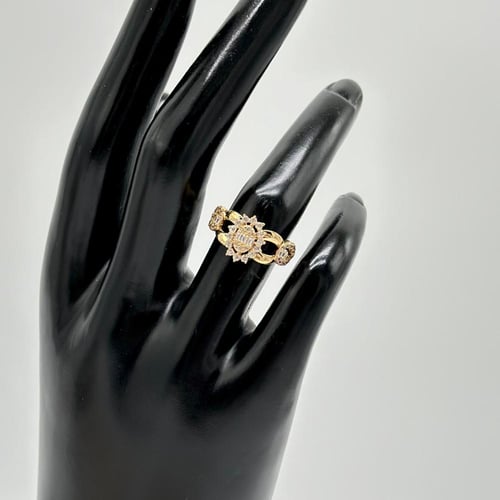 خاتم تصميم الماس مّطعم بقصات الباقيت ( 2.3 جرام -...