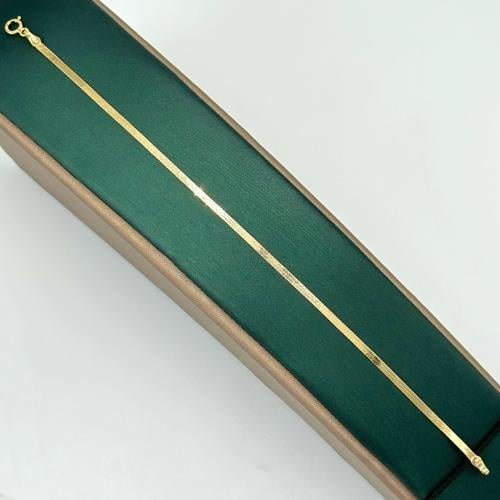 سوارة فلات ايطالي ( 1.8 جرام - عيار 18 - BR0417 )