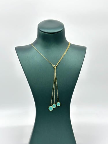 عقد ملون دائري متحرك ( 3.1 جرام - عيار 21 - NE0914...