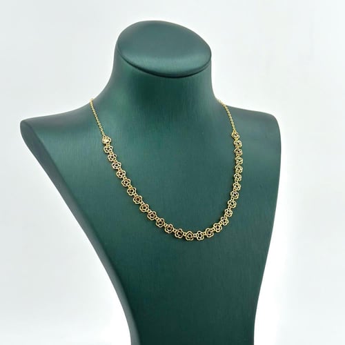 طقم ذهب طوق على شكل ورود ( 9.8 جرام - عيار 21 - SE...