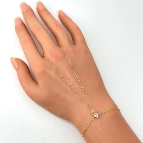 كف ذهب ايطالي بتصميم ناعم و جذاب ( 0.9 جرام - عيار...