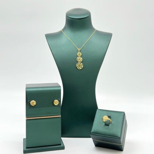 نصف طقم بتصميم مميز ( 5.0 جرام - عيار 21 - HSE0165...