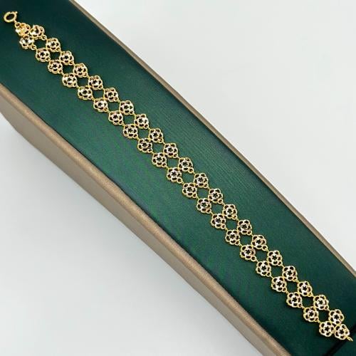 سوارة على شكل ورود ( 7.8 جرام - عيار 21 - BR0426 )