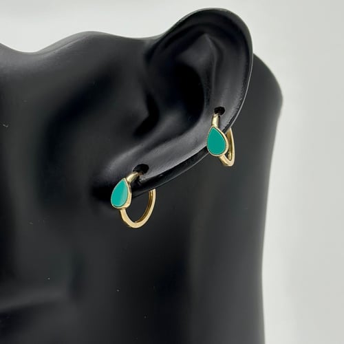 حلق ذهب ناعم إيطالي مع صدف ( 1.5 جرام - عيار 18 -...