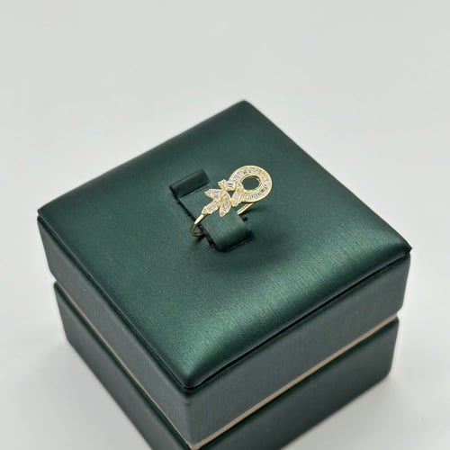 طقم تصميم الماس مّطعم بالسيغنتي ( 9.5 جرام - عيار...