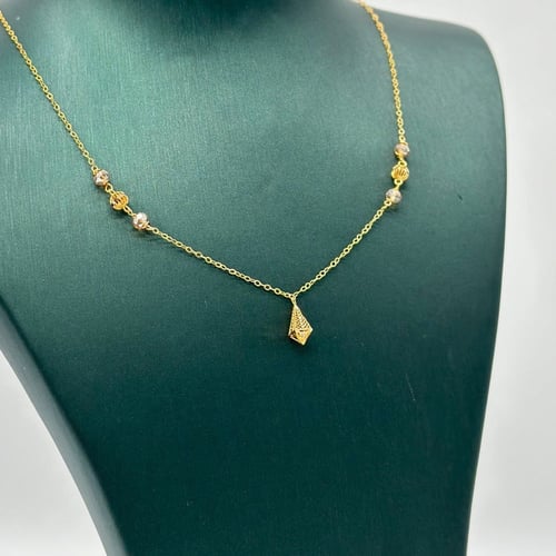 عقد ناعم بتصميم مميز ( 1.4 جرام - عيار 21 - NE0612...