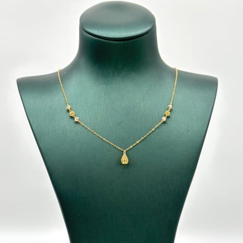 عقد ناعم بتصميم مميز ( 1.4 جرام - عيار 21 - NE0614...