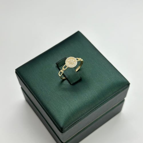 طقم جنزير ناعم تصميم ألماس ( 7.8 جرام - عيار 18 -...