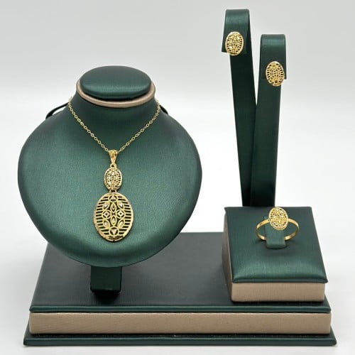 نصف طقم البادية ( 4.9 جرام - عيار 21 - HSE0155 )