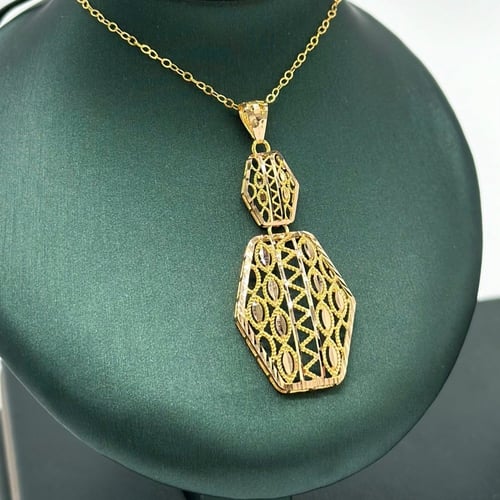 نصف طقم فخر البادية دورين ( 5.6 جرام - عيار 21 - H...