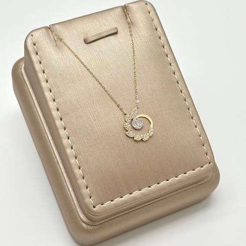 عقد ناعم تصميم الماس ( 1.0 جرام - عيار 18 - NE0289...