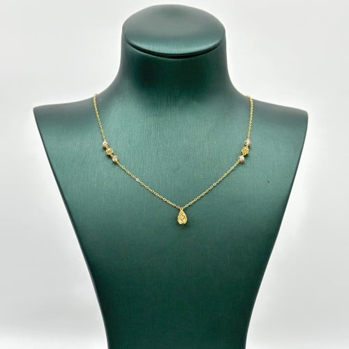 عقد ناعم بتصميم مميز ( 1.4 جرام - عيار 21 - NE0613...