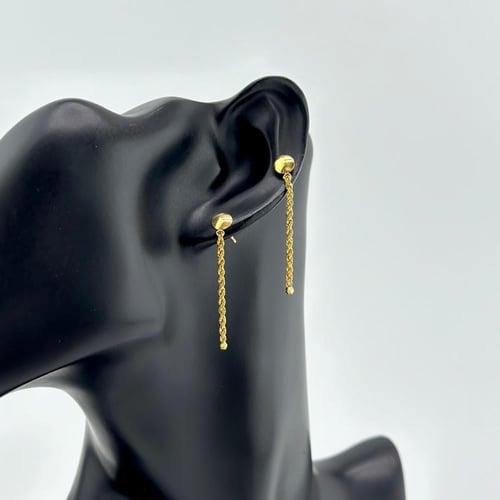 طقم ذهب دورين بسلسال مبروم مع كرات الليزر ( 5.2 جر...