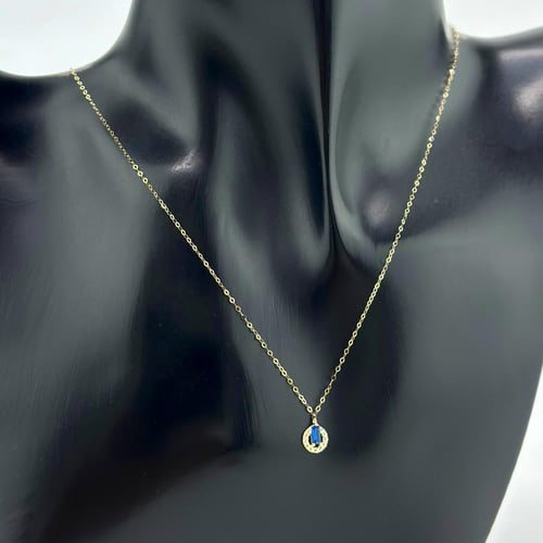 عقد ذهب عيار 18 بتصميم دائري ( 0.4 جرام - NE0100 )