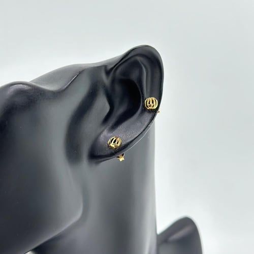 حلق ناعم بتصميم مميز ( 1.1 جرام - عيار 21 - EA0253...