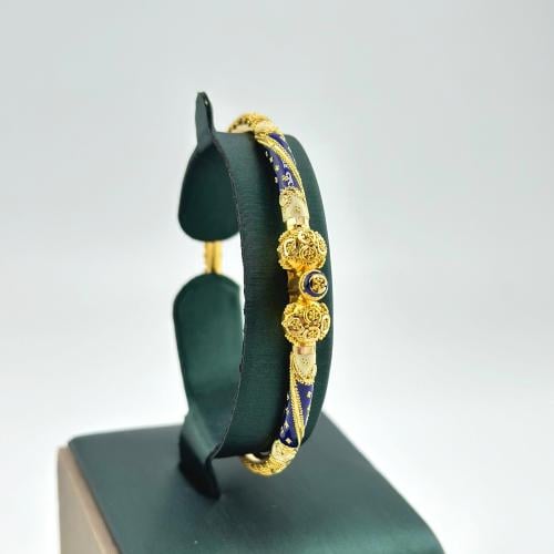 سوارة هندية بتطعيمات من الوان المينا ( 11.8 جرام -...