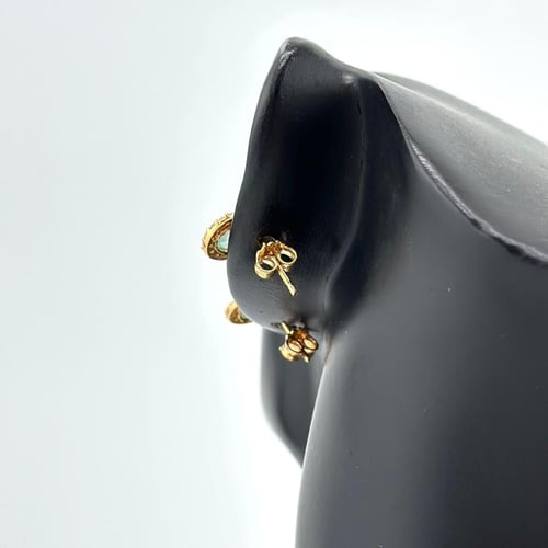 حلق ذهب دائري تصميم ألماس ( 2.8 جرام - عيار 21 - E...