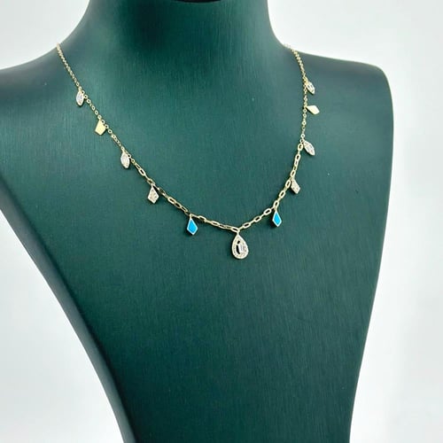 طقم الوان المينا مع قصّات الباقييت ( 3.7 جرام - عي...