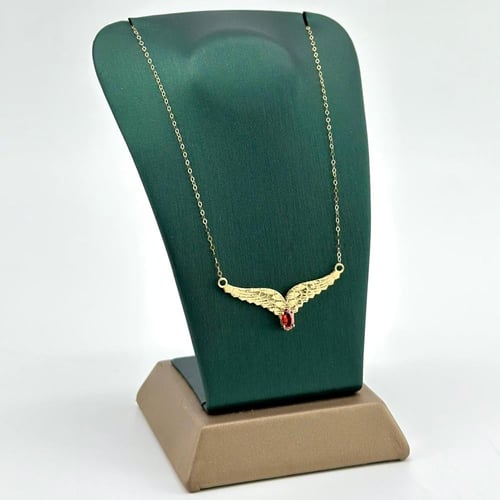 عقد ذهب جناح الصقر ( 1.0 جرام - عيار 18 - NE1383 )