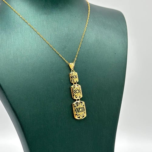 نصف طقم تصميم تراثي انيق ( 5.0 جرام - عيار 21 - HS...