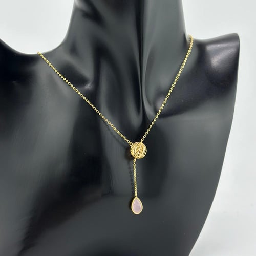 عقد ذهب بتصميم الدمعة ( 2.6 جرام - عيار 21 - NE003...