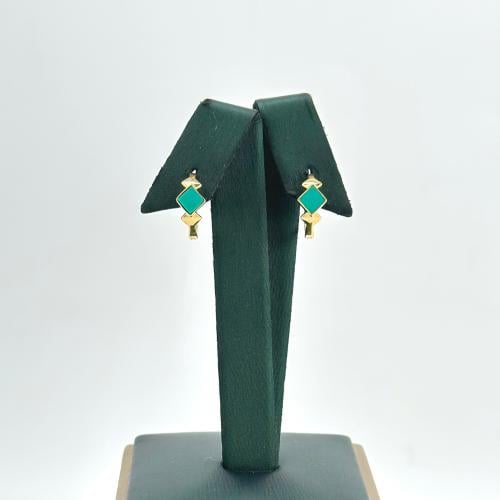 حلق ذهب ناعم إيطالي مع صدف ( 1.5 جرام - عيار 18 -...