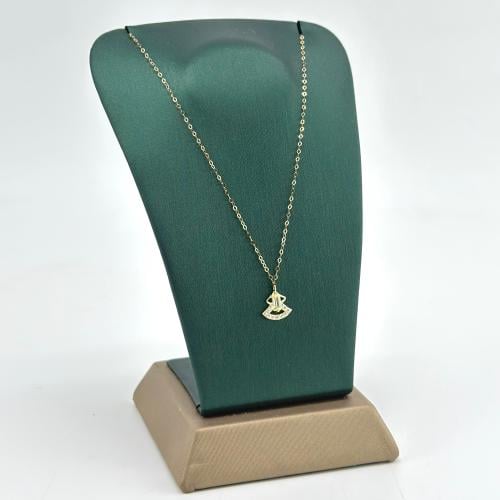 عقد ذهب عيار 18 بتعليقة هندسية ( 0.4 جرام - NE0108...