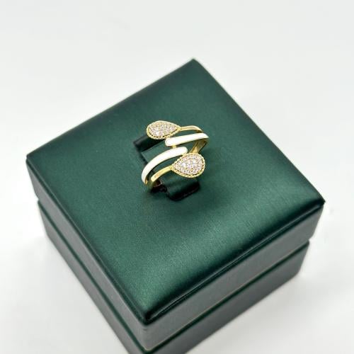 خاتم تصميم الماس مزيّن بالوان المينا ( 1.9 جرام -...