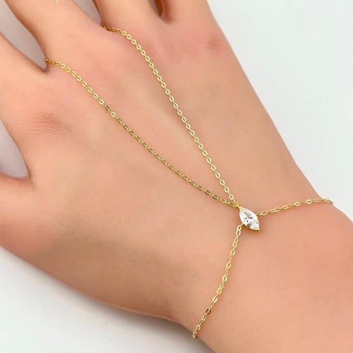 كف ذهب تصميم الماس ( 1.2 جرام- عيار 18 - KF0014 )